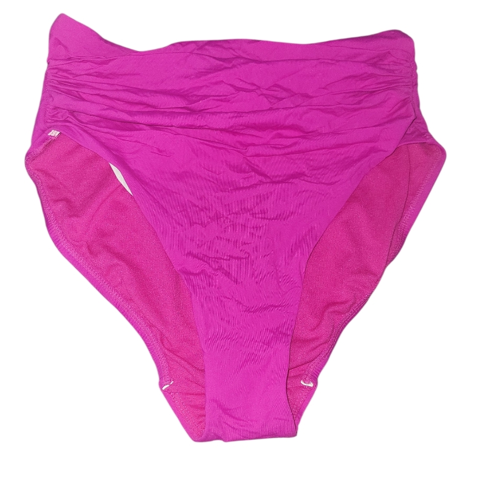 Ralph Lauren Fuchsia High-Waisted Bikini Bottom
